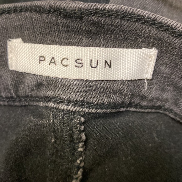 Pacsun, Size:24, Washed Out Black, Skinny Cropped Jeans - Picture 3 of 4